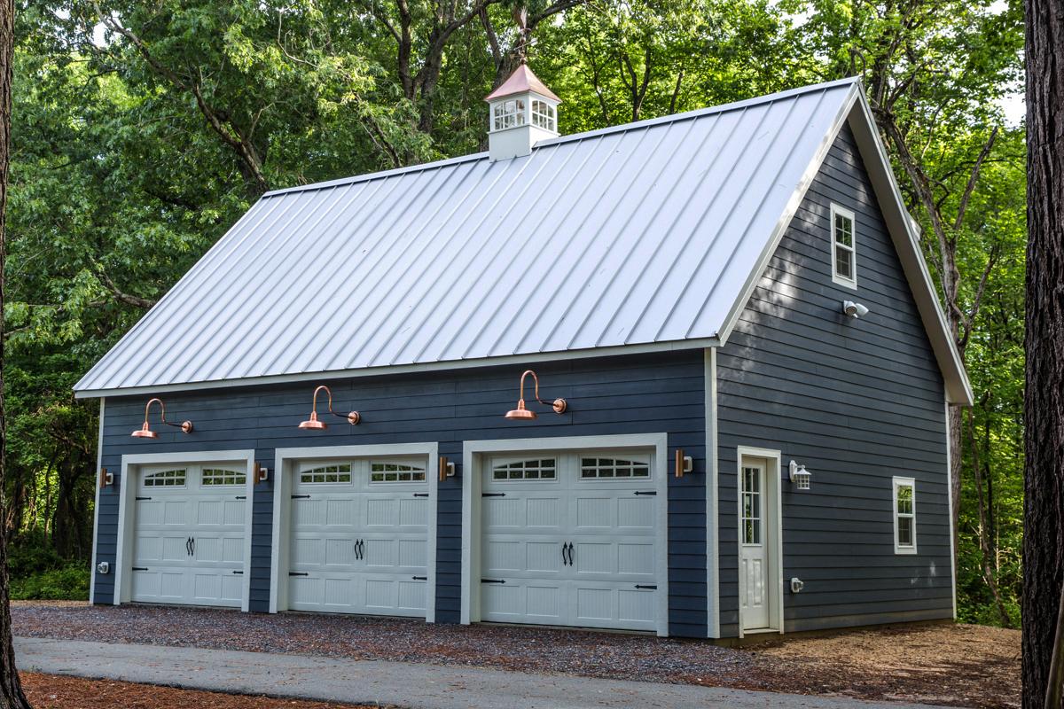 2 story workshop three car garages