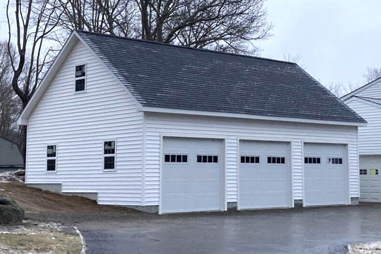 3 car attic garage