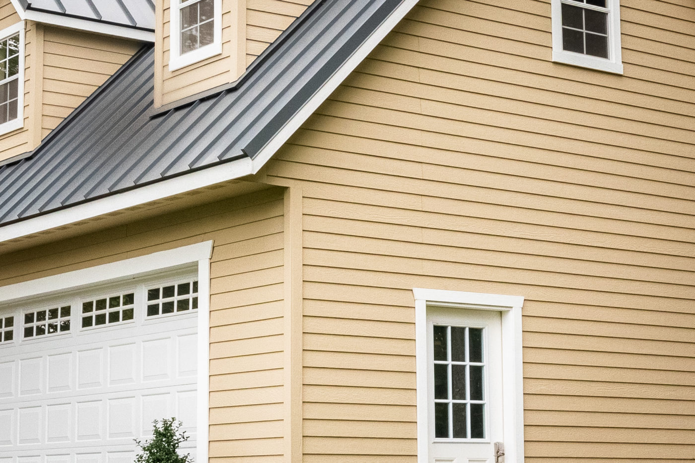 A clapboard garage for sale from Sheds Unlimited