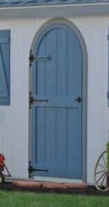 classic round top 3 foot door for sheds garages