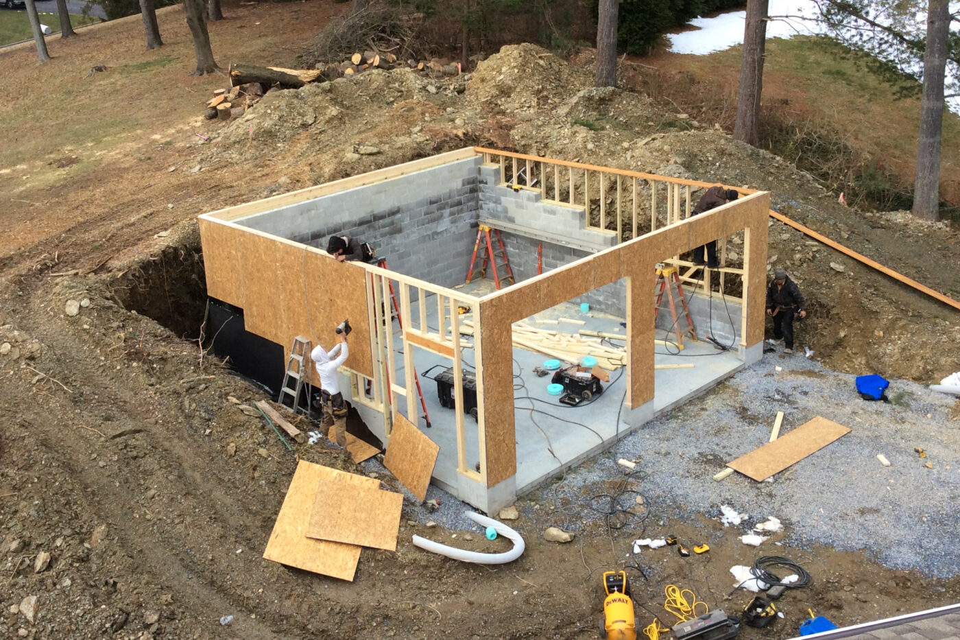 concrete pad by site preparations