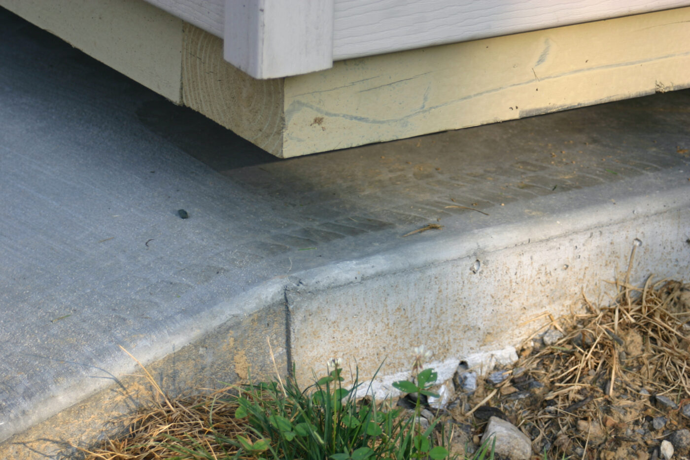 installation on concrete pad by Sheds Unlimited