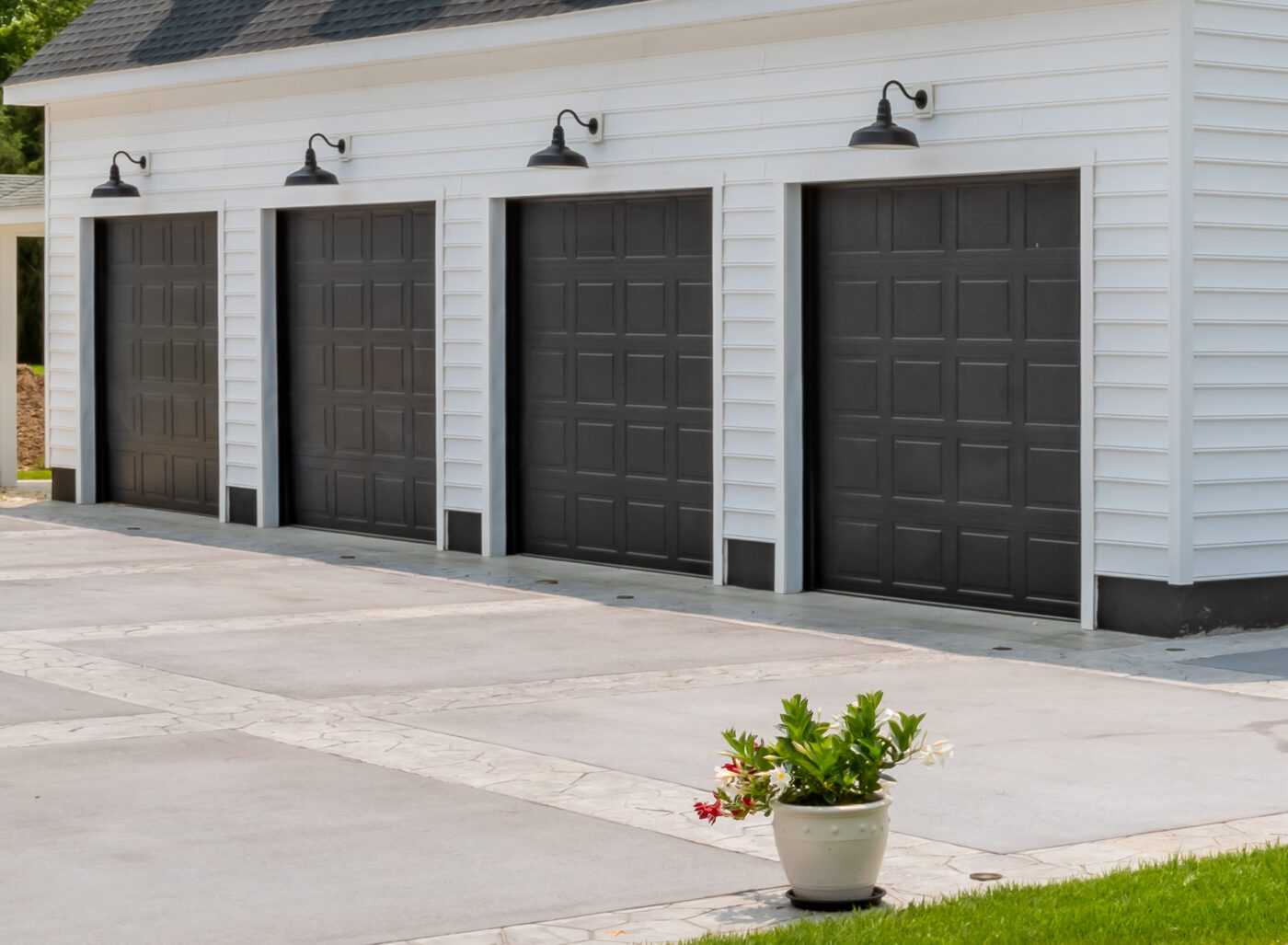 installation on concrete pad by Sheds Unlimited