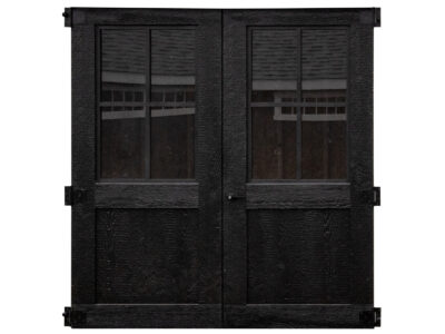 black craftsman 5 foot wooded door