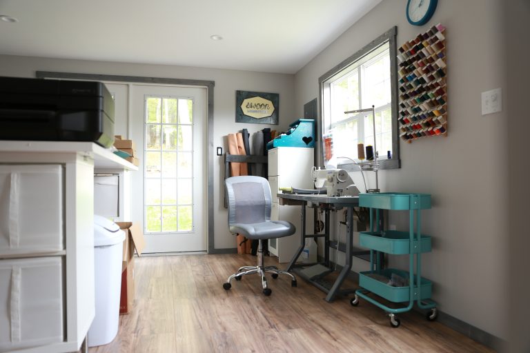 design studio in a two story shed design