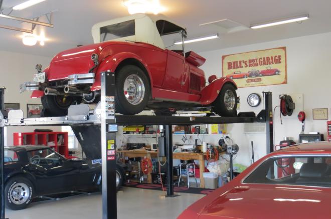 garage building antique cars