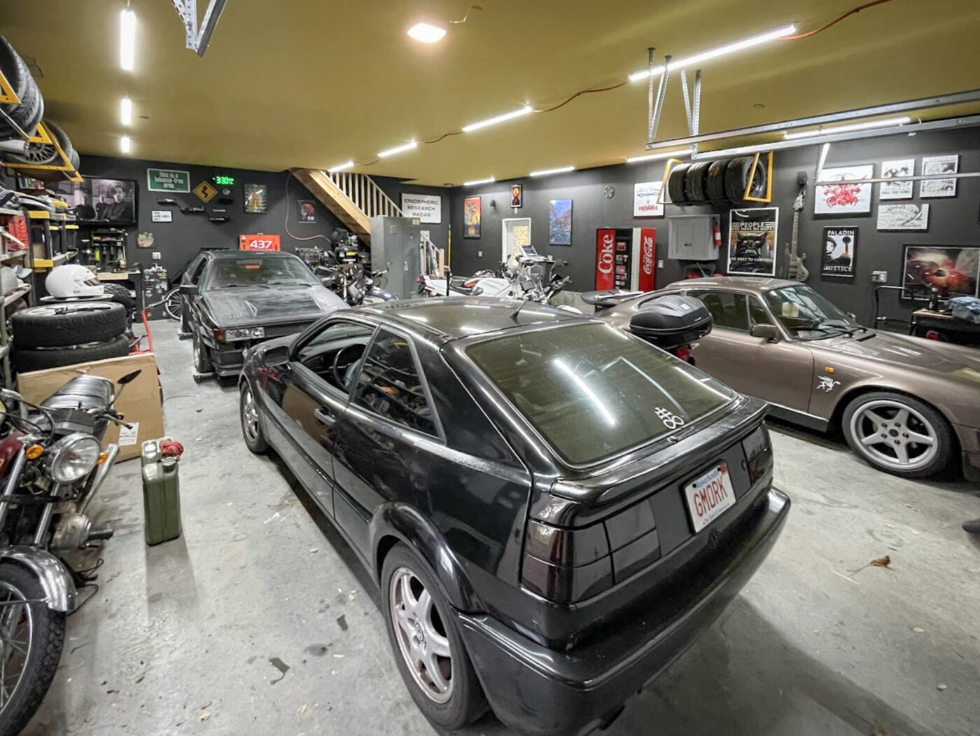 Hobby cars in a garage in fitchburg