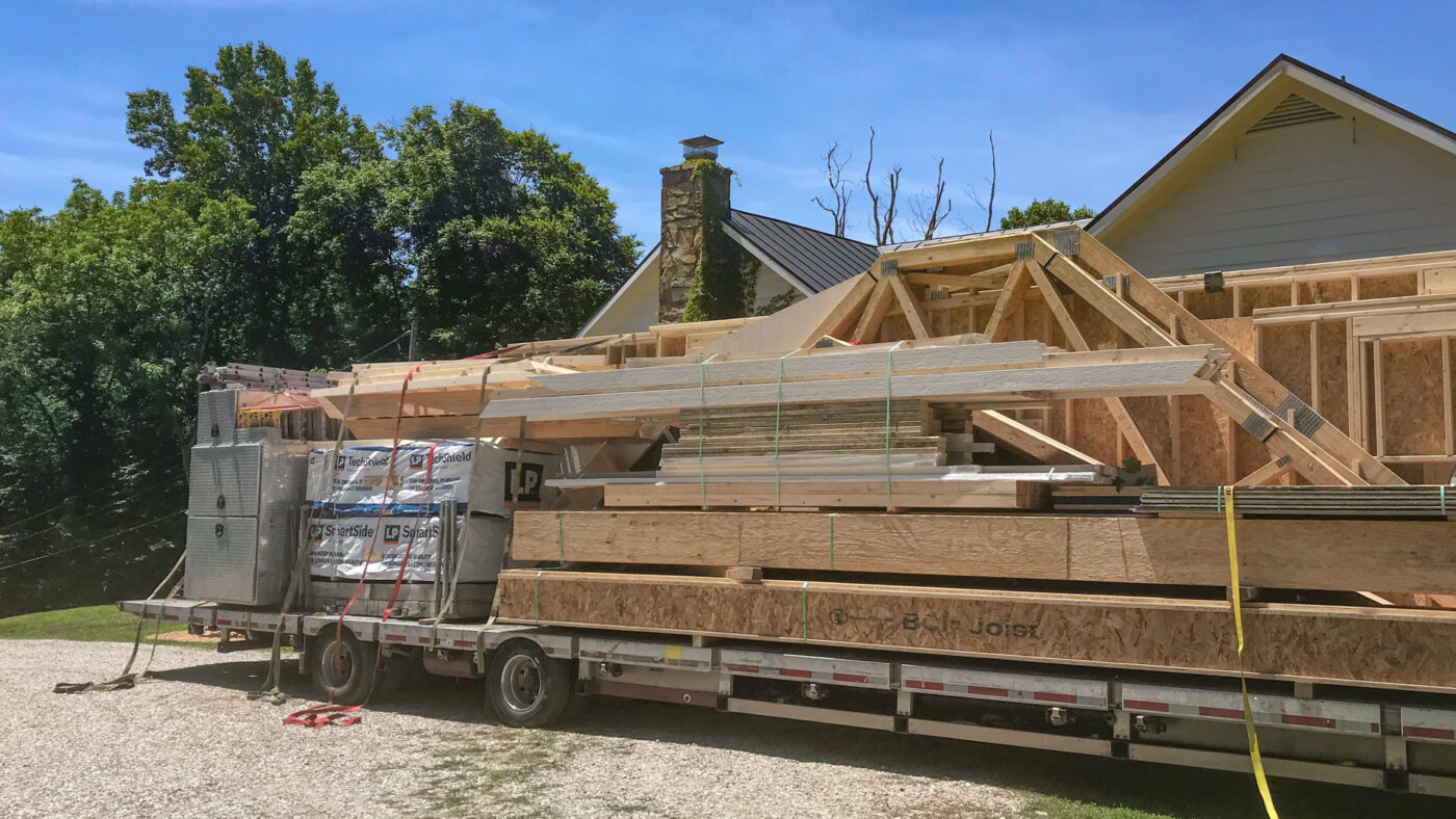 two garages in northern, va under construction