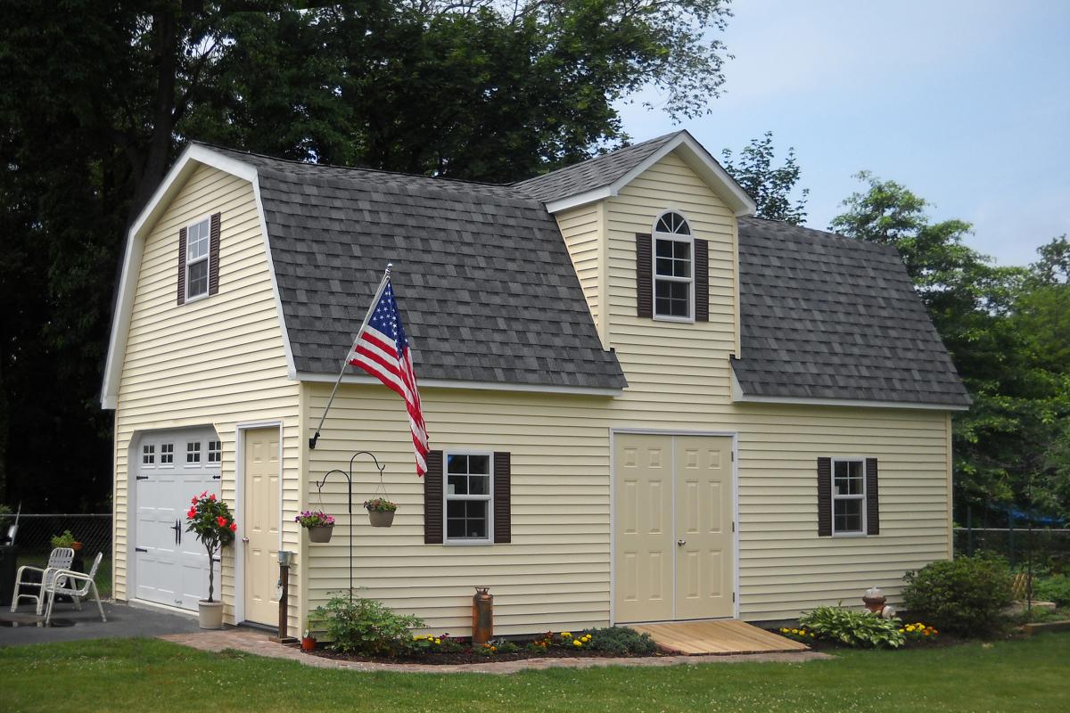 legacy 2 story maxibarn single car garages