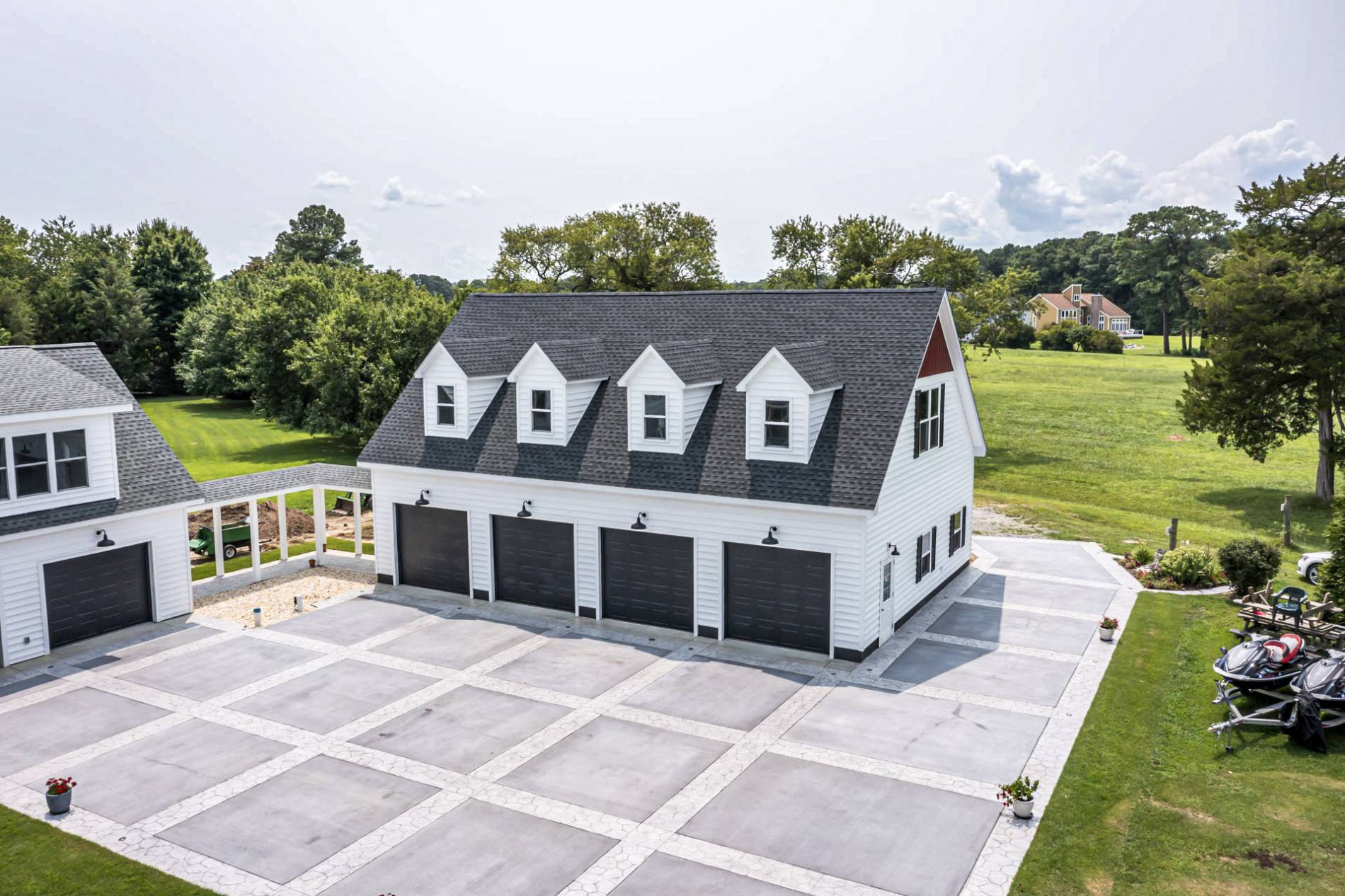 Two-Story Workshop Garage.