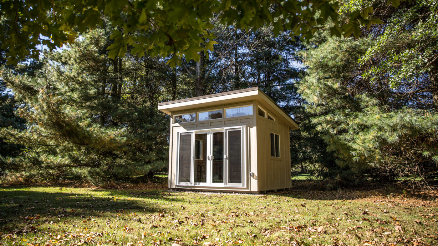 a shed that could be converted into an office studio