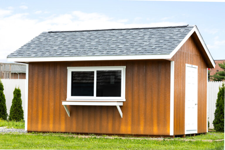 a standard workshop concession stand built for sale by Sheds Unlimited