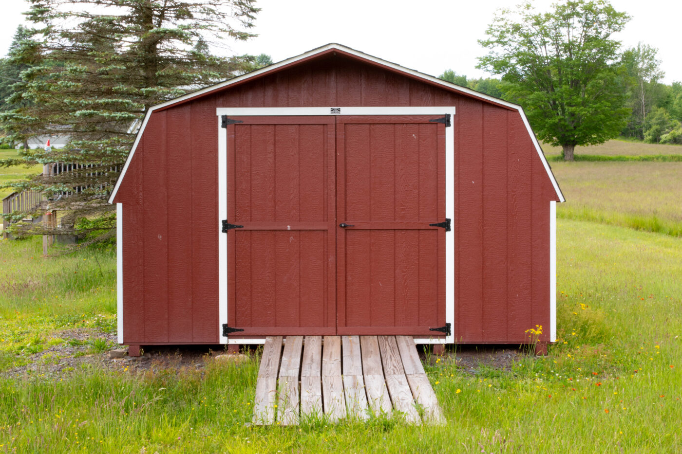 A shed kit in Sheds Unlimited's MiniBarn style