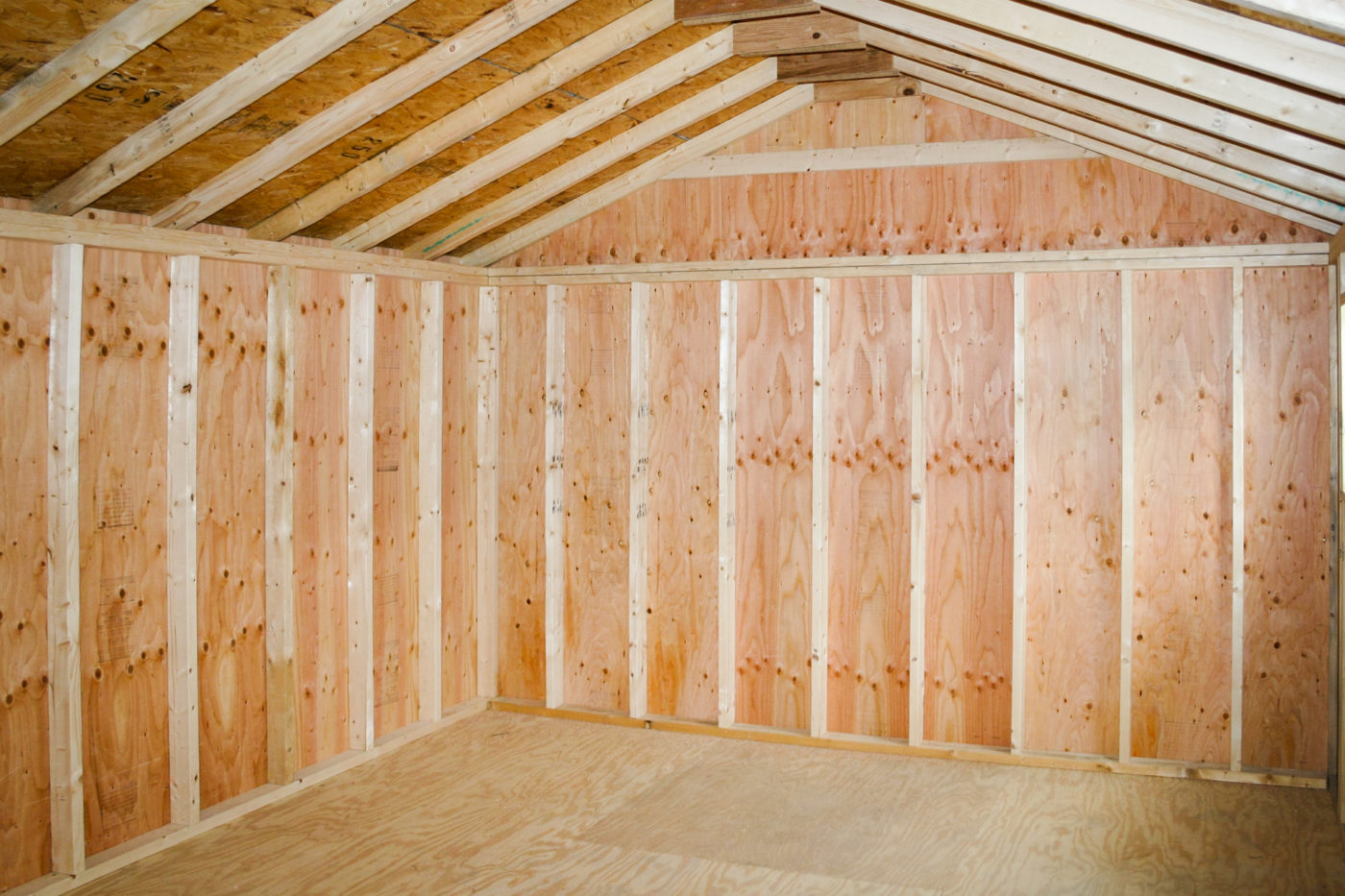 A small garage for sale from Sheds Unlimited