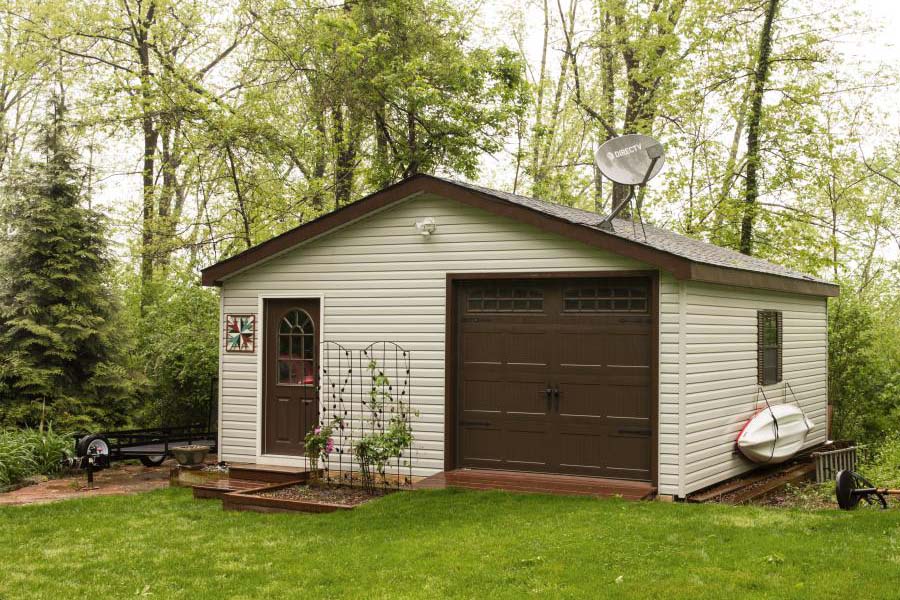 standard workshop double wide garages