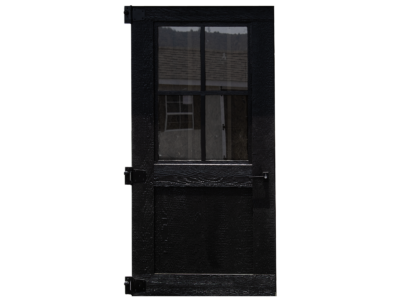 black craftsman 3 foot wooded door