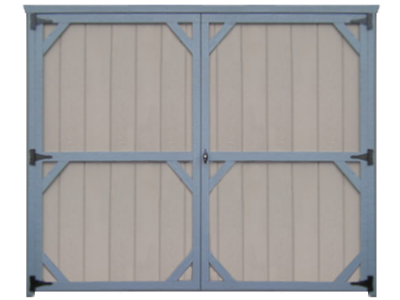 colonial 7 ft double door for sheds