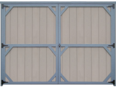 colonial 8 ft double door for sheds