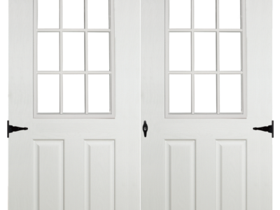 fiberglass 9 lite 6ft double doors for sheds garages