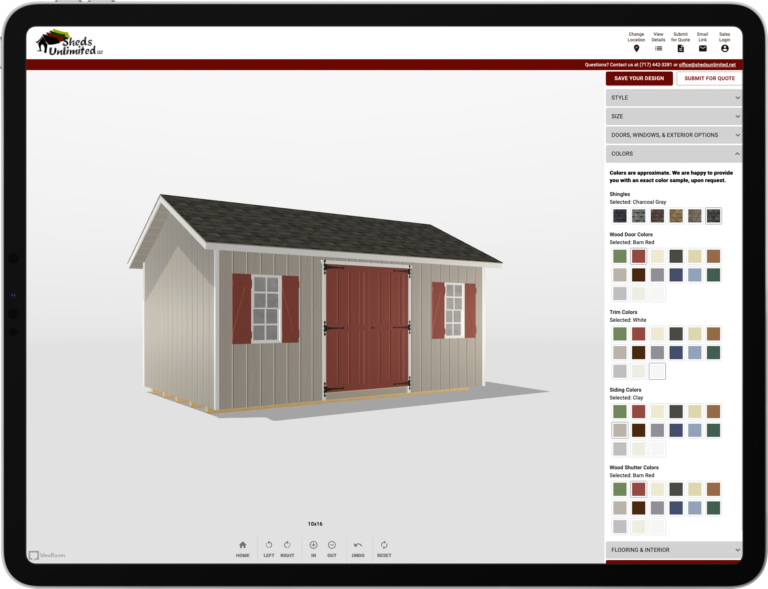 storage sheds 3d designer online