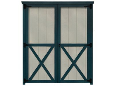traditional 5 foot double door for sheds garages