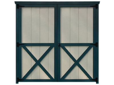 traditional 6 foot double door for sheds garages